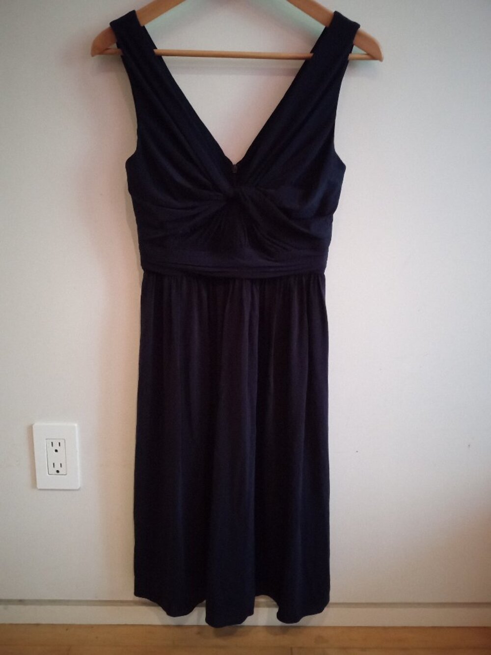 J. Crew Navy V Neck Dress